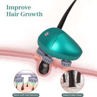 Smart Electric Scalp Massager – Waterproof Head & Body Stress Relief Tool