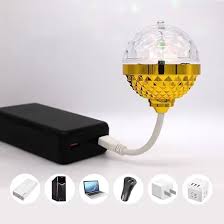 Mini USB Rotating RGB Disco Ball Party Light