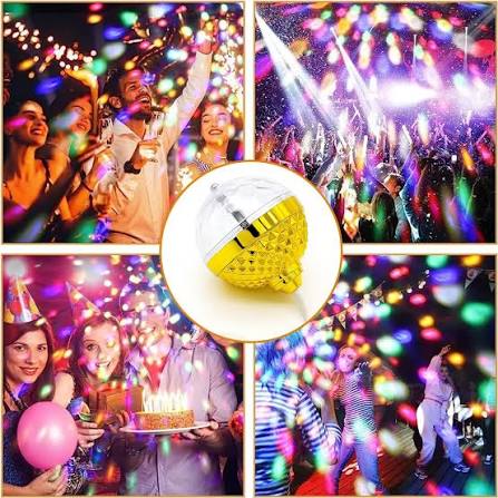 Mini USB Rotating RGB Disco Ball Party Light