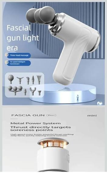 3 head Cordless Rechargeable Compact Power Massage Gun