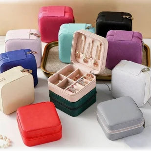 Portable Travel Jewelry Organizer Storage Box